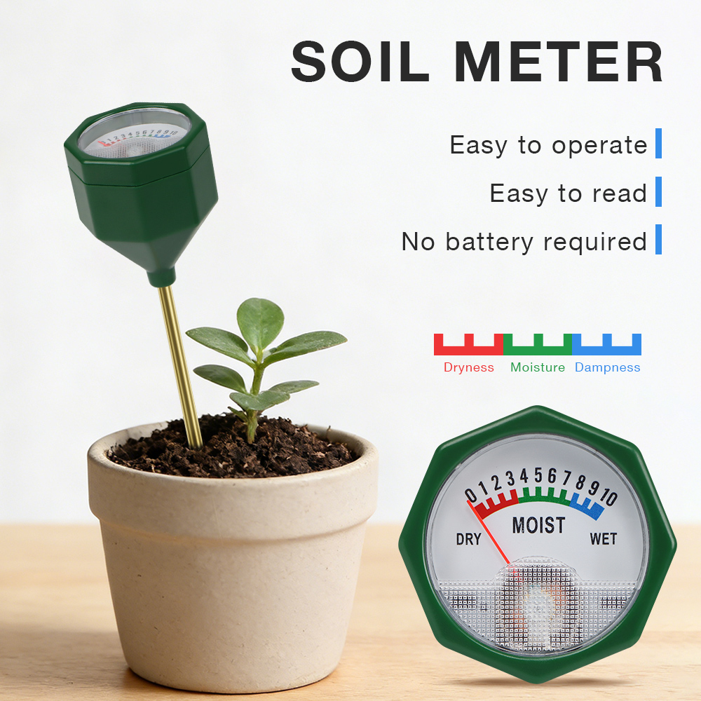 جهاز قياس رطوبة التربة لا يحتا - مراجعة Gardening Tools Required وسعره