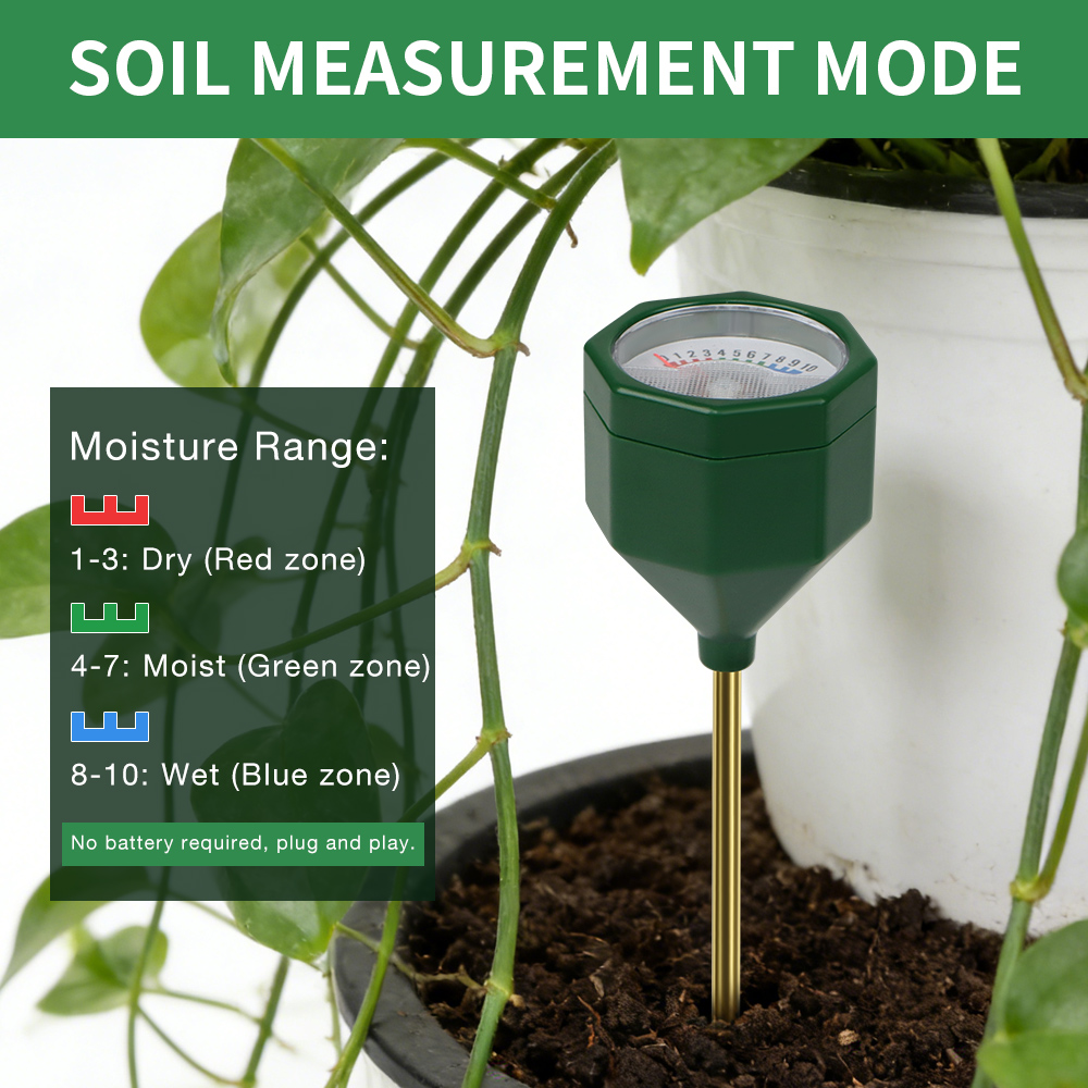 جهاز قياس رطوبة التربة المحمول - مراجعة Gardening Tools Required وسعره