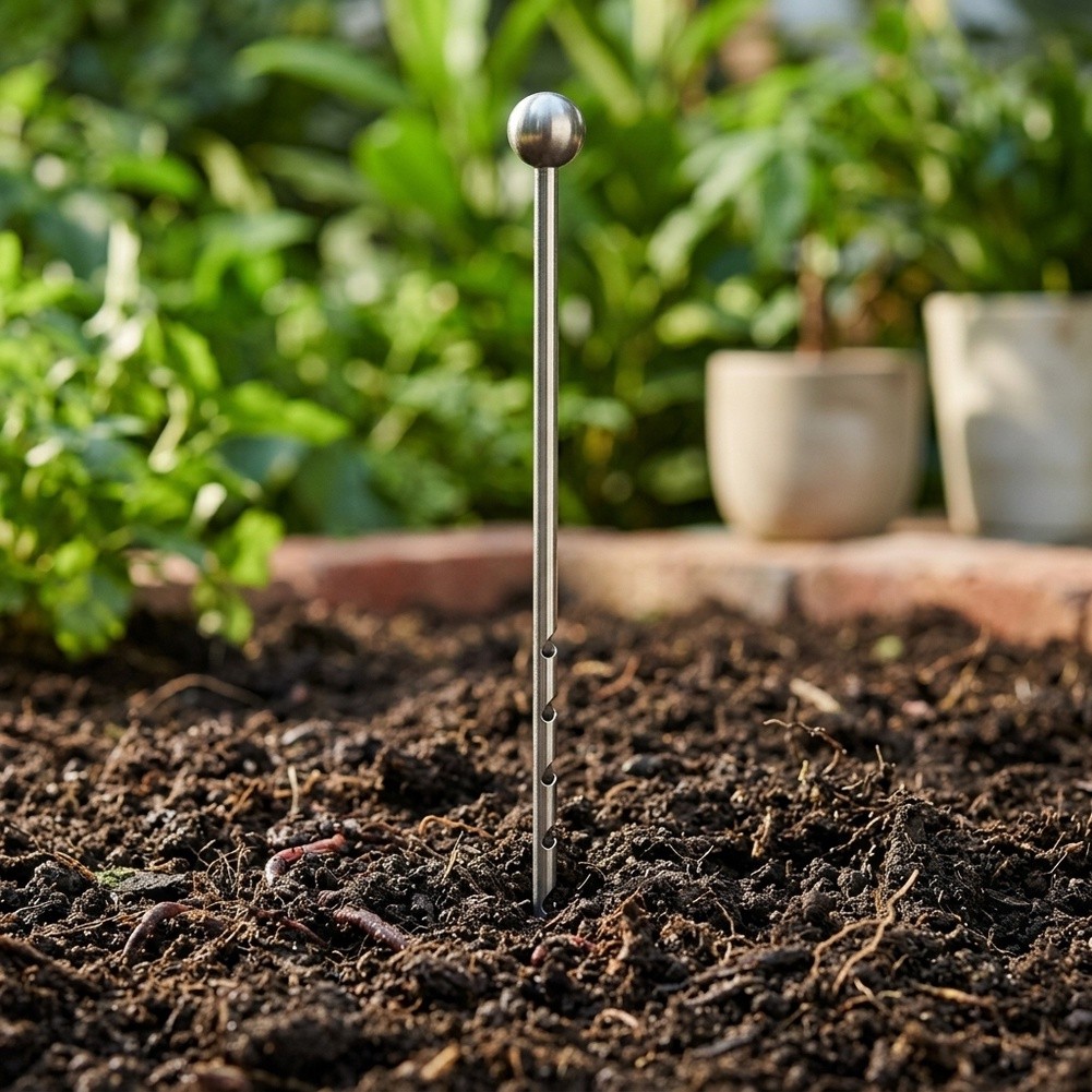 مسبار تربة من الفولاذ المقاوم  - مراجعة Gardening Tools Required وسعره